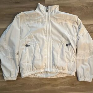 white Kaelin lightweight windbreaker
